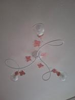 Hanglamp en wandlamp vlinder - Roze kinderkamer verlichting, Ophalen, Gebruikt, Kinderkamer, Vlinder, Speels, Minder dan 50 cm