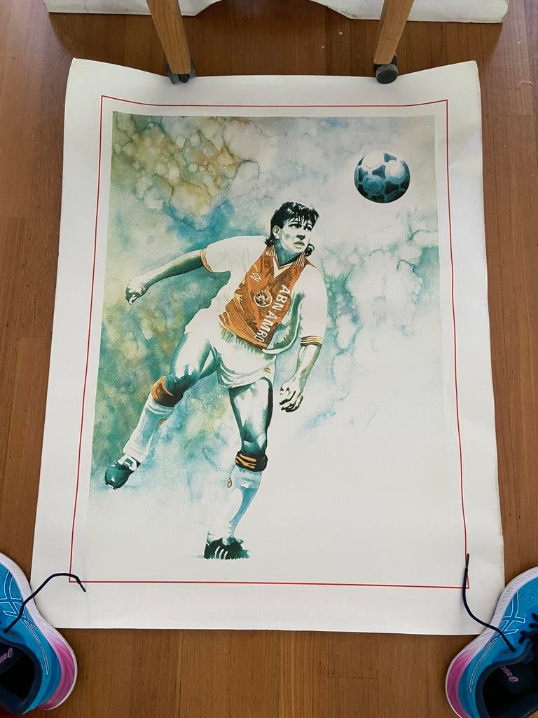Jari litmanen litho 70 x 90 cm, Verzamelen, Ophalen of Verzenden, Poster, Plaatje of Sticker