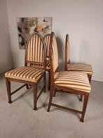Set van 4 Art deco stoelen Amsterdamse School stijl, Ophalen of Verzenden