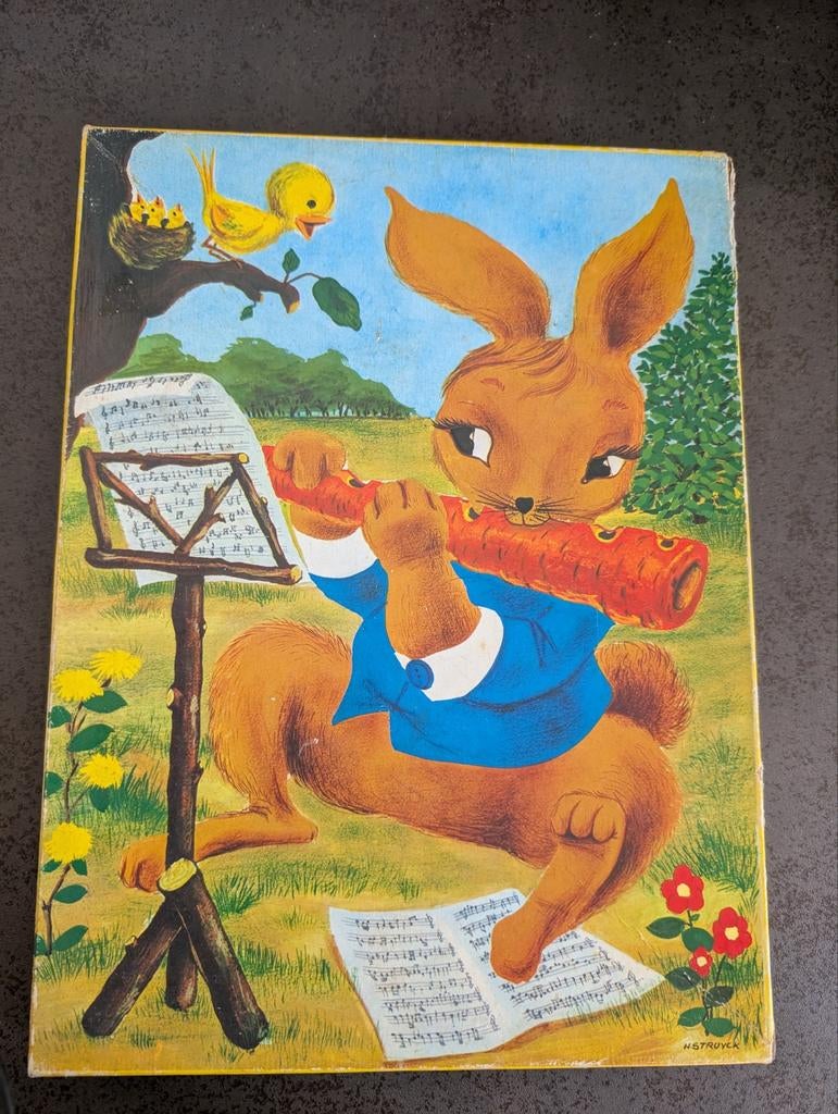 Vintage houten puzzel, Ophalen of Verzenden