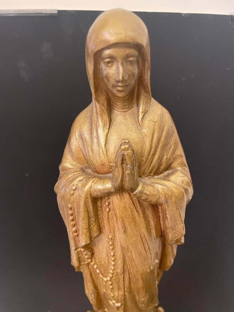 Samak / Zamak Beeld Maagd Maria met rozenkrans, Ophalen of Verzenden