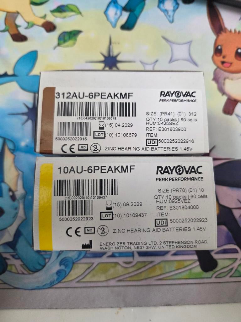 Batterijen gehoorapparaat, Ophalen