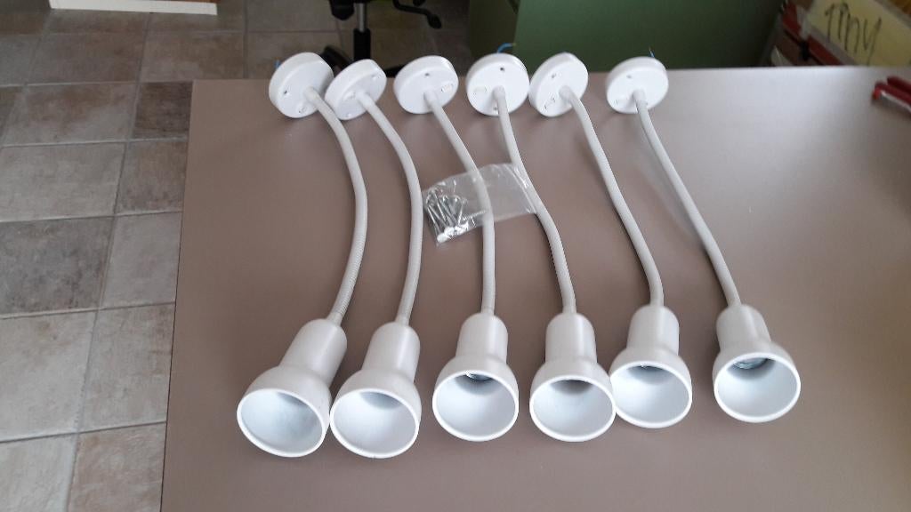 6 stuks flexibele wandlampen ., Huis en Inrichting, Lampen | Wandlampen, Ophalen, Zo goed als nieuw, Kunststof