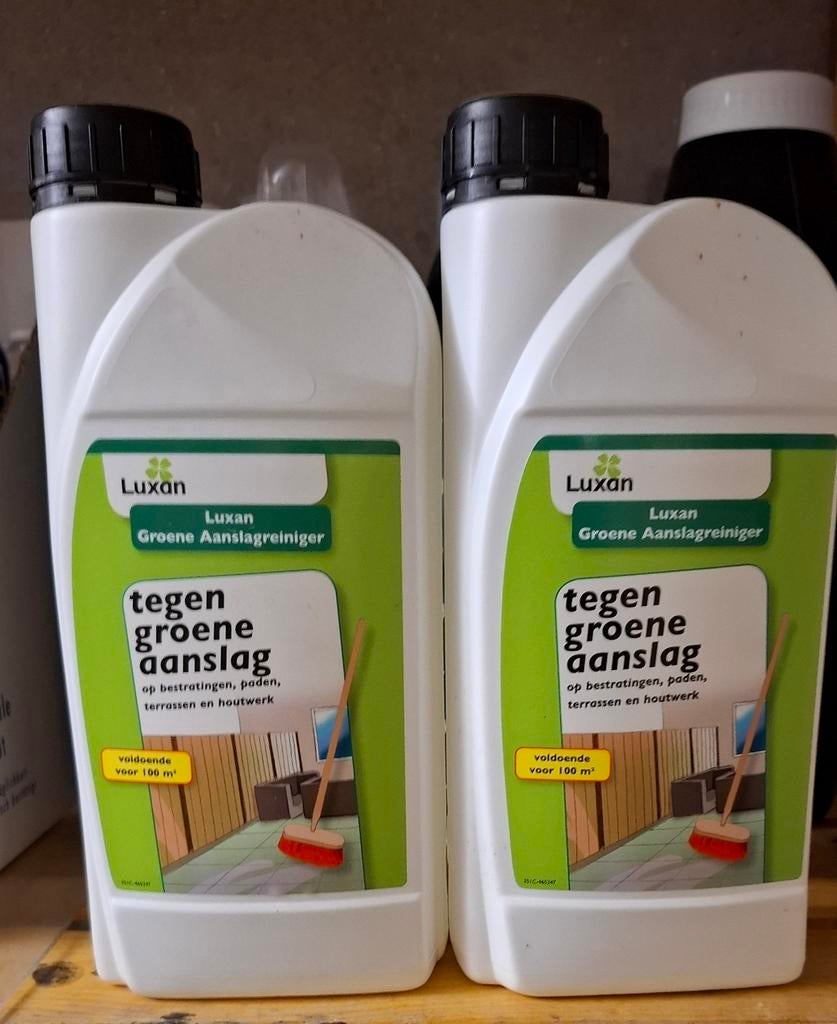 Luxan Groene Aanslagreiniger 1 liter, Tuin en Terras, Bestrijdingsmiddelen, Ophalen, Onkruidbestrijding