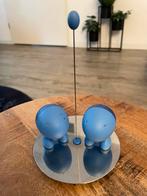 Alessi Peper- en Zoutstel - Modern Design, Ophalen of Verzenden, Overige typen, Gebruikt, Blauw