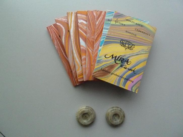 2 Edelstenen wierook branders inclusief wierook stokjes, Huis en Inrichting, Woonaccessoires | Kandelaars en Kaarsen, Minder dan 25 cm