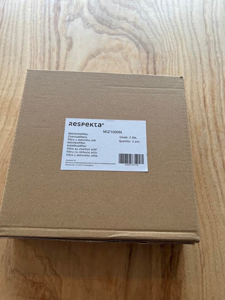 Koolstoffilters 2X voor afzuigkap - Respekta MIZ1000N, Overige typen, Nieuw, Ophalen of Verzenden, Inbouw
