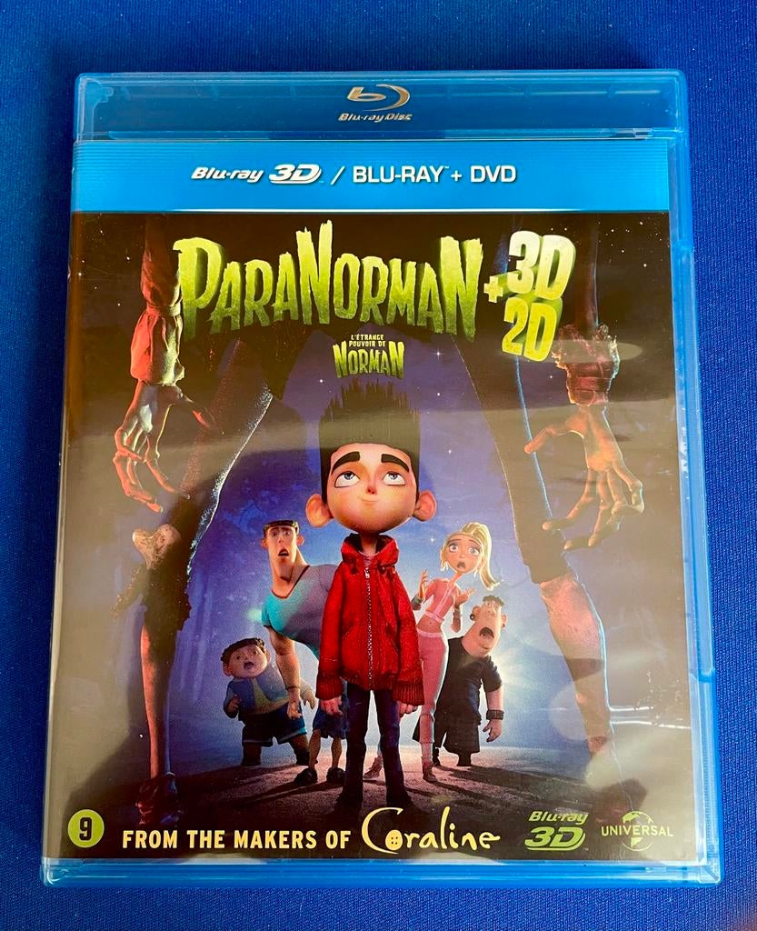 ParaNorman 3D * Blu-ray NL + DVD, Ophalen of Verzenden, Zo goed als nieuw