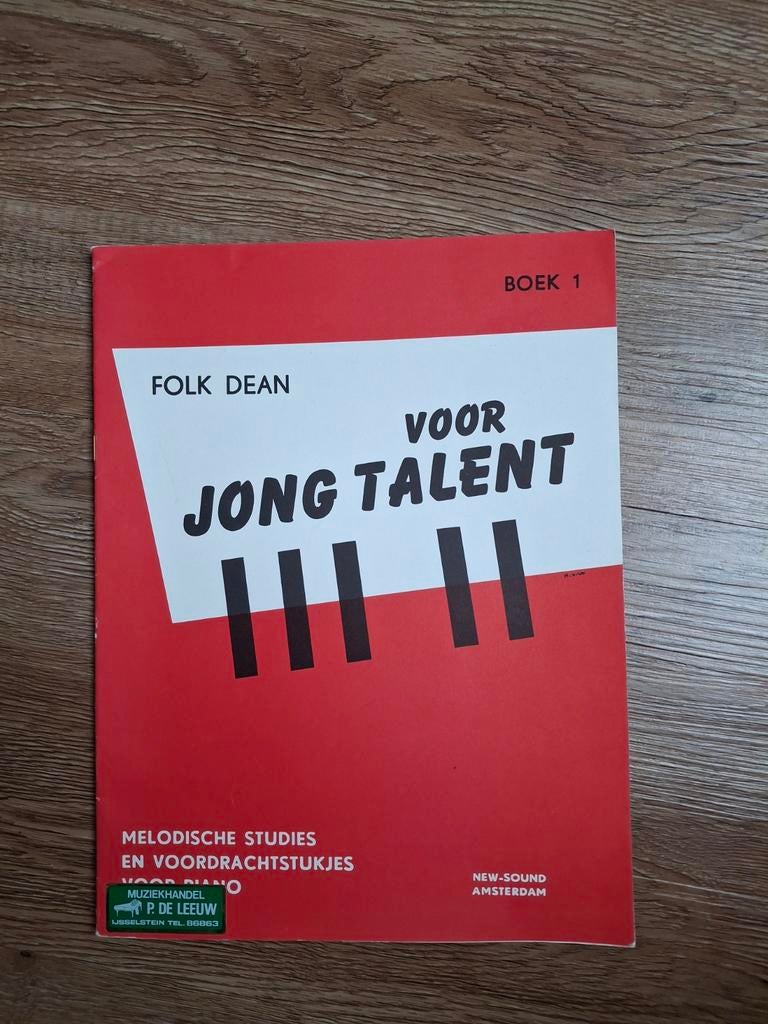 Folk Dean - Voor Jong Talent - Melodische Studies Boek 1, Ophalen of Verzenden