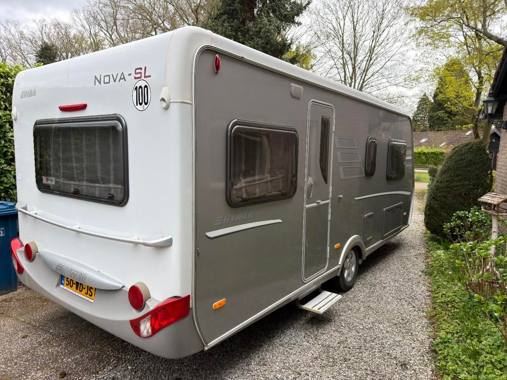 Hymer Eriba Nova-SL 540 - Luxe Caravan met enkele bedden, Caravans en Kamperen, Rondzit, Particulier, Hymer, 5 tot 6 meter