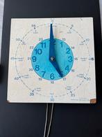 Oude school klok (Jegro BV) Leren klok kijken, Antiek en Kunst, Ophalen of Verzenden