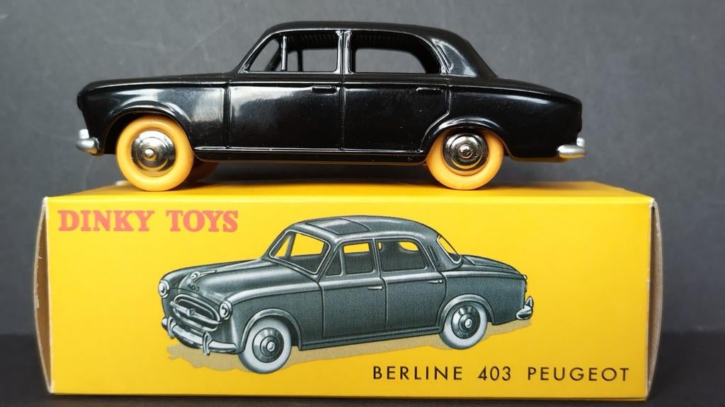 Peugeot 403 noir 1:43 Dinky Toys Atlas re-edition Pol, Hobby en Vrije tijd, Auto, Dinky@atlascollections.com, Ophalen of Verzenden