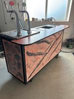 Mobiele bar met tapkranen en spoelbak, Ophalen, Gebruikt