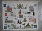 Borduurwerk merklap  "Oud west Friesland", Ophalen of Verzenden, Gebruikt, Handborduren, Onderdeel of Toebehoren