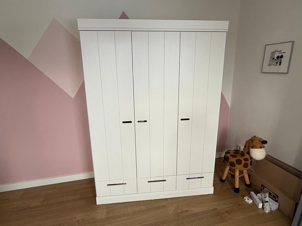 WOOOD CONNECT kast 3-deurs met lades - Kinderkamer, Kinderen en Baby's, Kinderkamer | Commodes en Kasten, Ophalen, Kast, 105 cm of meer