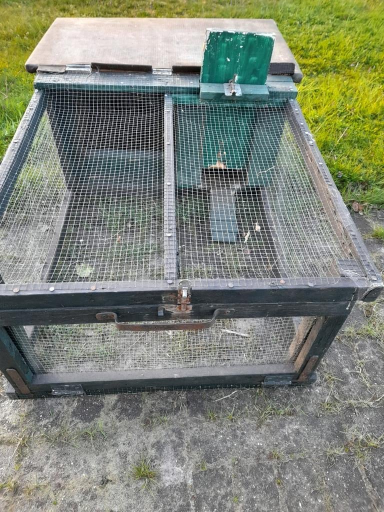 Dieren hok met ren, Dieren en Toebehoren, Minder dan 60 cm, Gebruikt, Overige typen, Ophalen of Verzenden