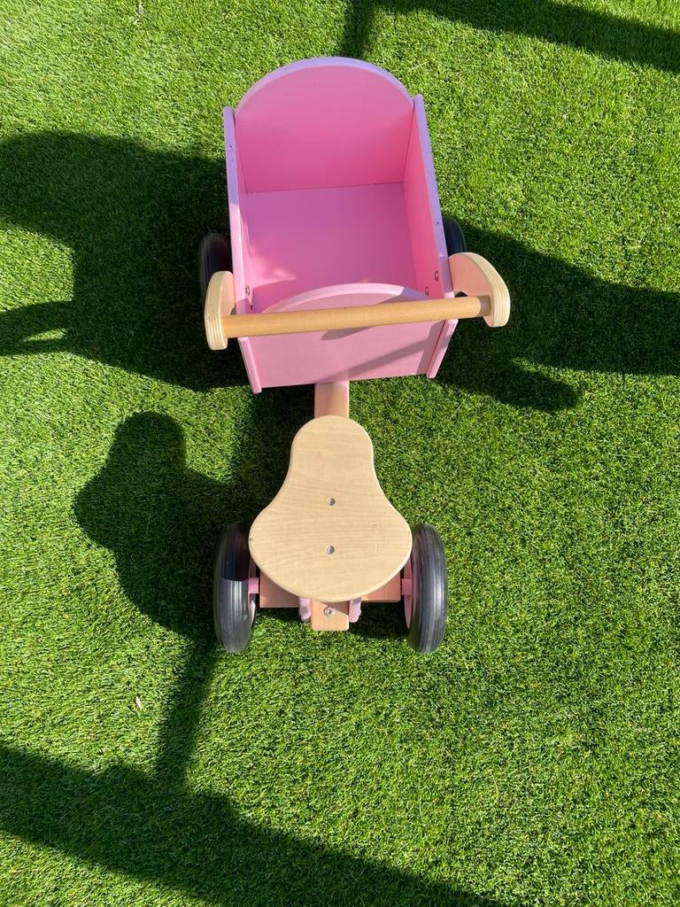Roze kinderbakfiets, Kinderen en Baby's, Speelgoed | Buiten | Skelters, Ophalen, Gebruikt, Overige merken