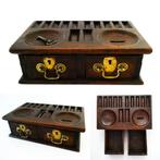 Antiek betaalkist koper beslag kist geldkist kassa theater, Ophalen of Verzenden