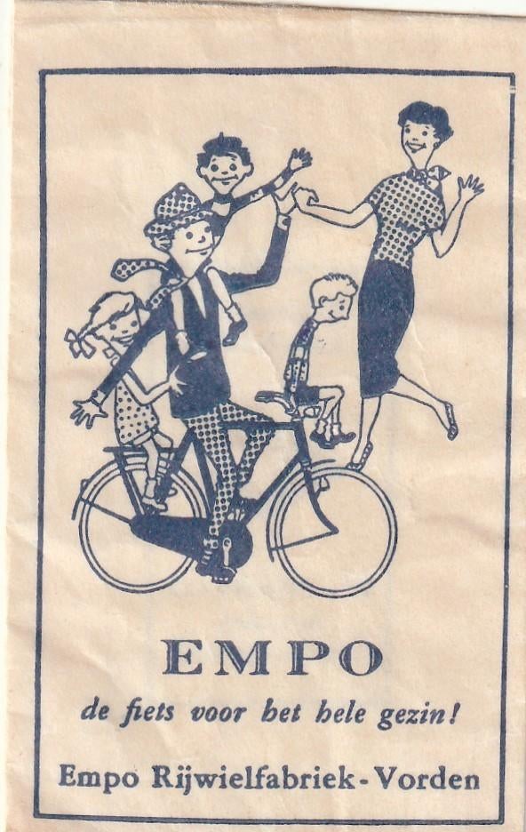 Suikerzakje #914 : Empo rijwielfabriek Vorden, Verzamelen, Verzenden, Nederland