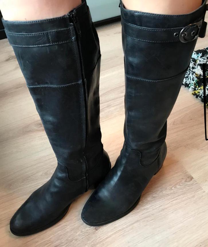 Tremp zwarte stoere hoge knielaars laarzen met gesp maat 39, Kleding | Dames, Schoenen, Zo goed als nieuw, Hoge laarzen, Zwart