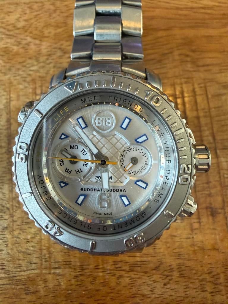 Buddha to Buddha Aquatic Explorer horloge, Staal, Polshorloge, Zo goed als nieuw, Ophalen