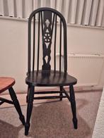 4 wheelback Windsor chairs, Ophalen, Gebruikt, Hout, Vier