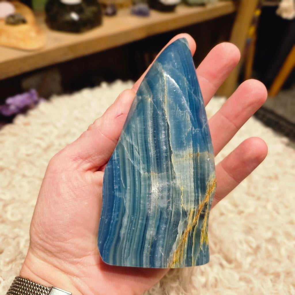 Lemurisch aquatine calciet sculptuur, Ophalen of Verzenden