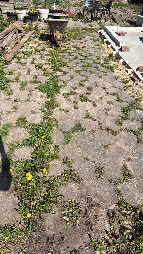 GRATIS hexagon tegels, Ophalen, Zo goed als nieuw, Beton, Terrastegels