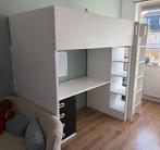 Hoogslaper Ikea Smastad + bureau, kledingkast en vakkenkast, Ophalen, Gebruikt, Eenpersoons, 200 cm
