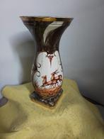 9199) antieke vaas Hubert Bequet  hoog 26cm, Ophalen of Verzenden