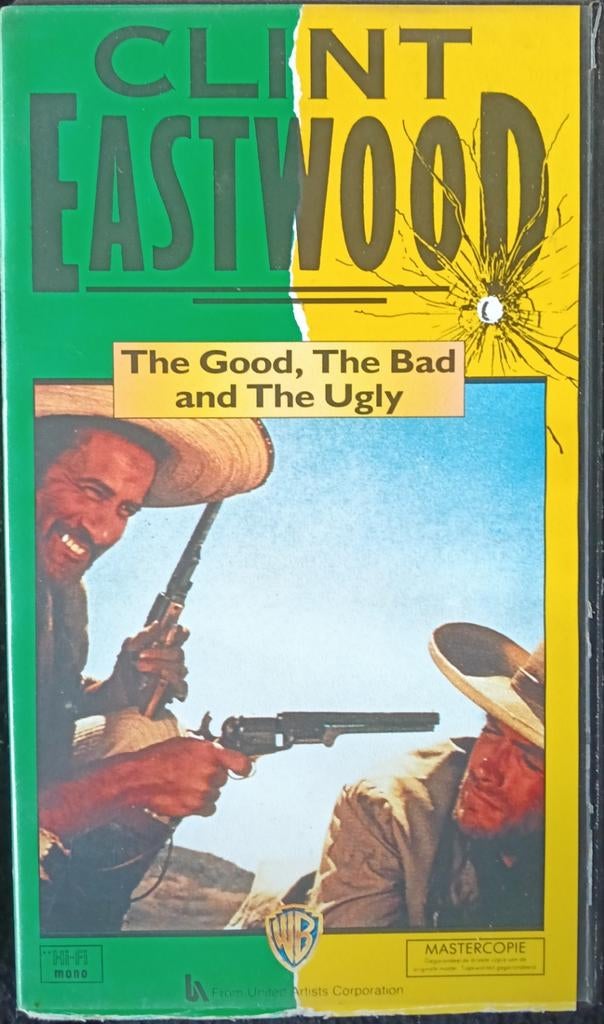The Good The Bad And The Ugly vhs, Vanaf 16 jaar, Ophalen of Verzenden, Zo goed als nieuw, Actie en Avontuur