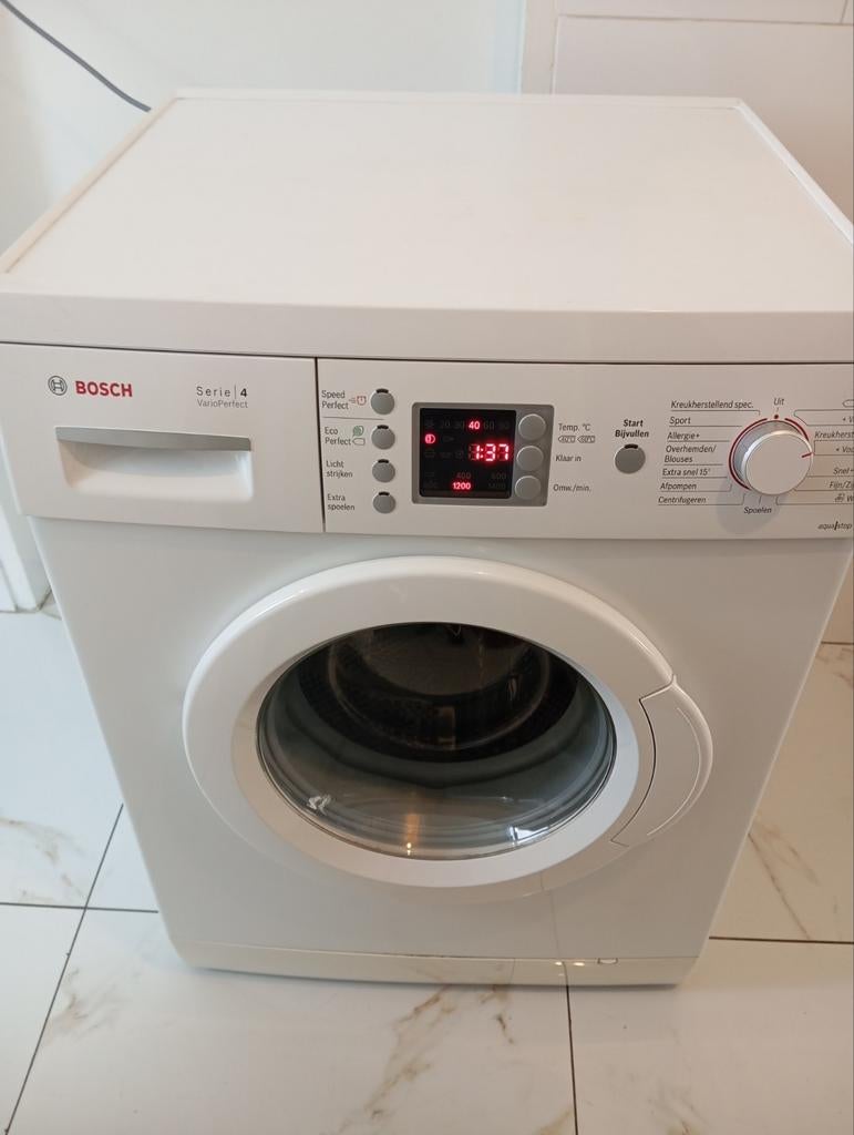 Wasmachine Bosch 7 kilo 1400 Toeren klasse A +++, 8 tot 10 kg, Ophalen, 1200 tot 1600 toeren, 85 tot 90 cm