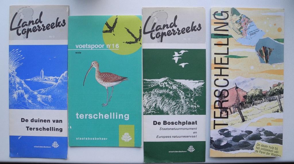 Plattegronden en informatie boekjes Vlieland en Terschelling, Overige atlassen, Ophalen of Verzenden, Zo goed als nieuw, 1800 tot 2000