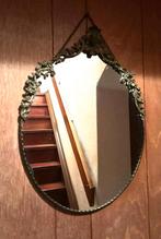 Oude, ovale spiegel met sierlijke lijst, Ophalen, Ovaal, Minder dan 50 cm, Minder dan 100 cm