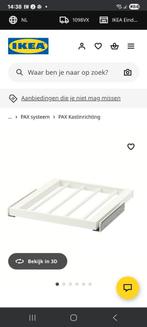 Pax komplement uittrekbare broekhanger, wit, Huis en Inrichting, Kasten | Kledingkasten, Ophalen, 50 tot 100 cm, Zo goed als nieuw