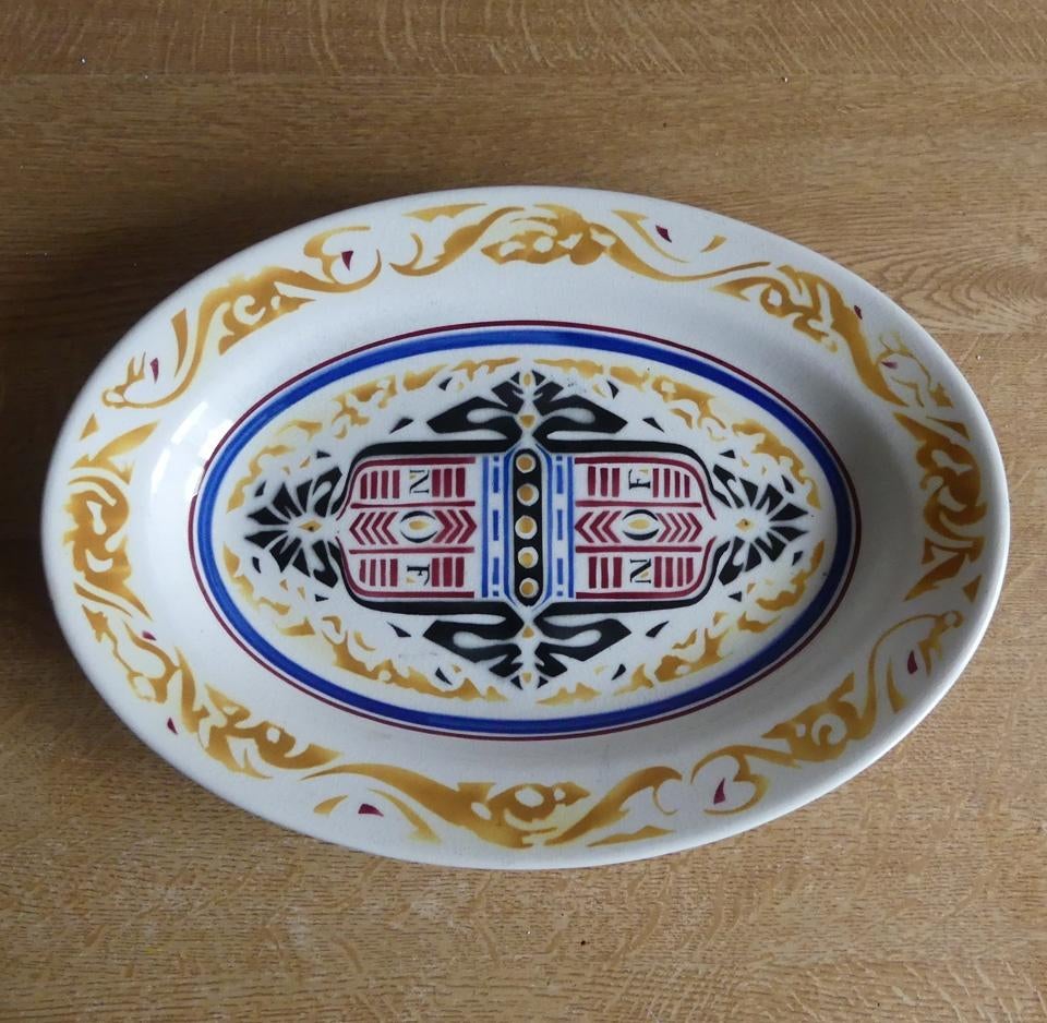 NOF Calve schaal 1924 antiek Petrus Regout, Antiek en Kunst, Ophalen of Verzenden