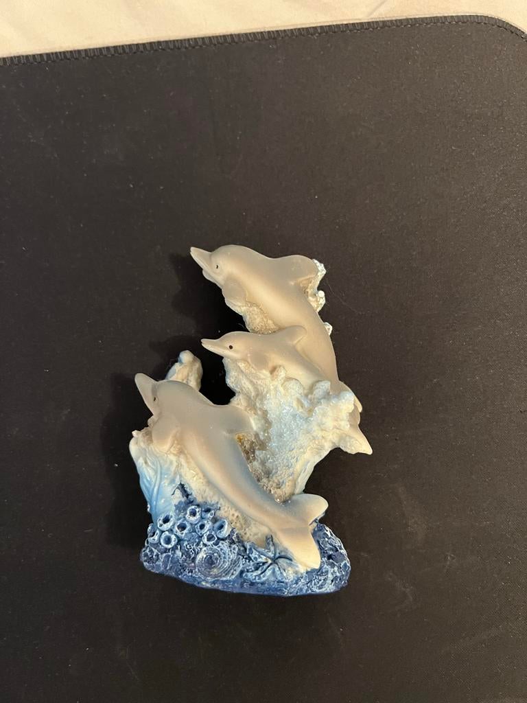 Decoratief dolfijnen, Meerkleurig, Overige stijlen, Kunststof, Ophalen of Verzenden