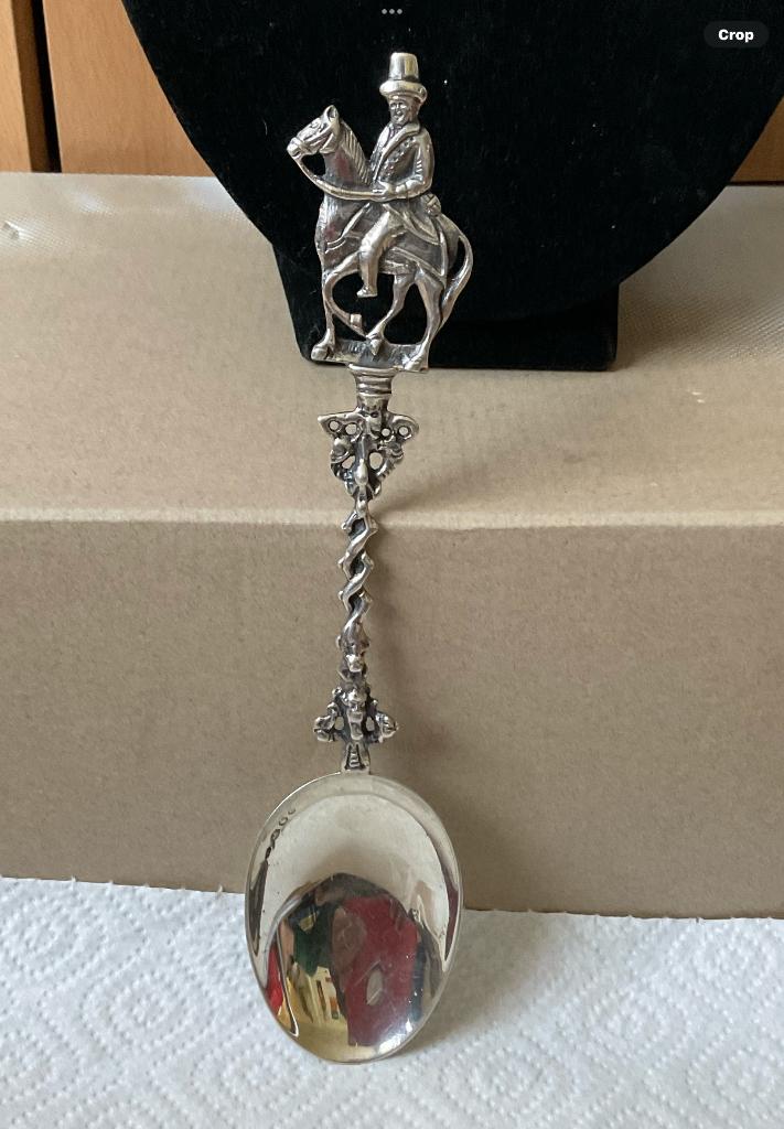 antiek zilveren lepel, Antiek en Kunst, Antiek | Goud en Zilver, Ophalen of Verzenden, Zilver