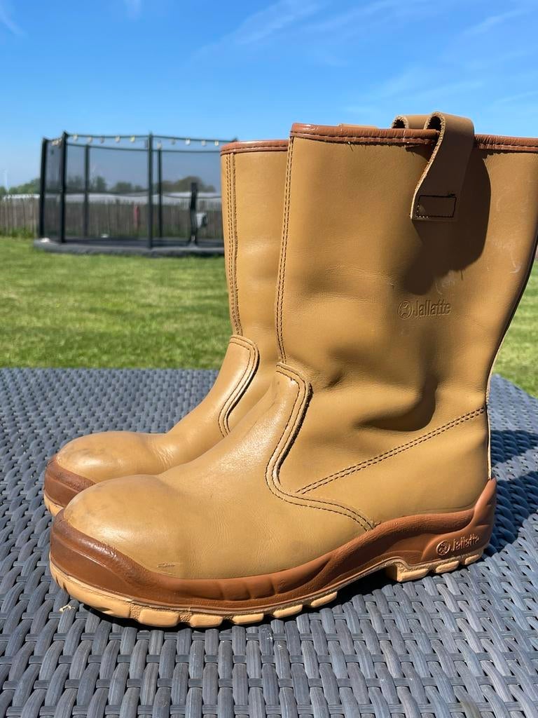 Werklaarzen ijzeren neus maat 43, Tuin en Terras, Werkkleding, Ophalen of Verzenden, Zo goed als nieuw, Laarzen