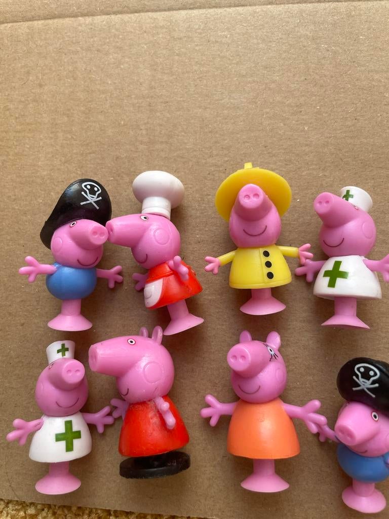 Peppa Pig figuren set van 8, Ophalen of Verzenden, Gebruikt