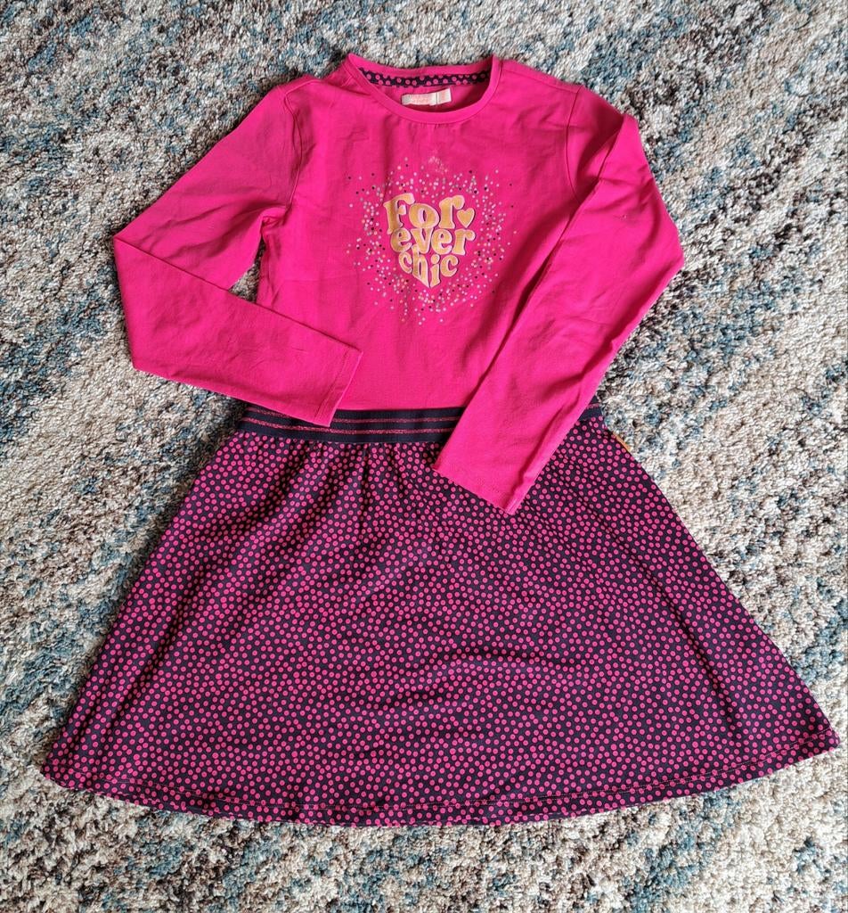 Orange Stars jurk, maat 140, Meisje, Ophalen of Verzenden, Zo goed als nieuw, Jurk of Rok