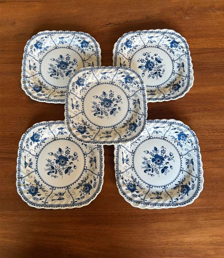 5 Johnson Bros Indies ontbijtbordjes, Huis en Inrichting, Keuken | Servies, Zo goed als nieuw, Bord(en), Overige stijlen, Porselein