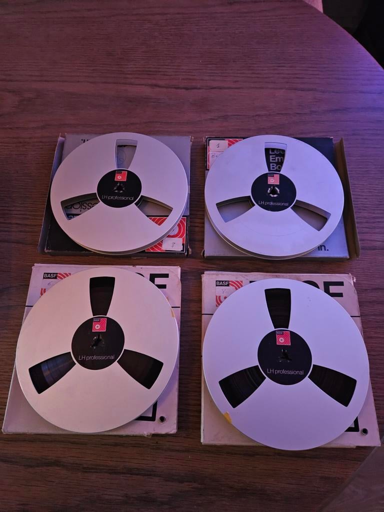 BASF metalen bandrecorder spoelen 18cm (set van 4), Ophalen of Verzenden