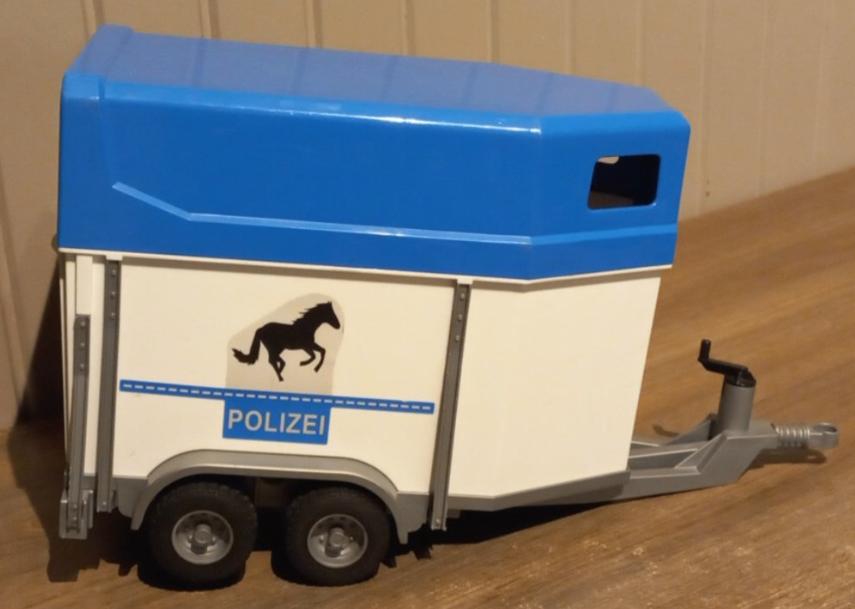 Bruder Politie Paardentrailer, Ophalen of Verzenden, Zo goed als nieuw