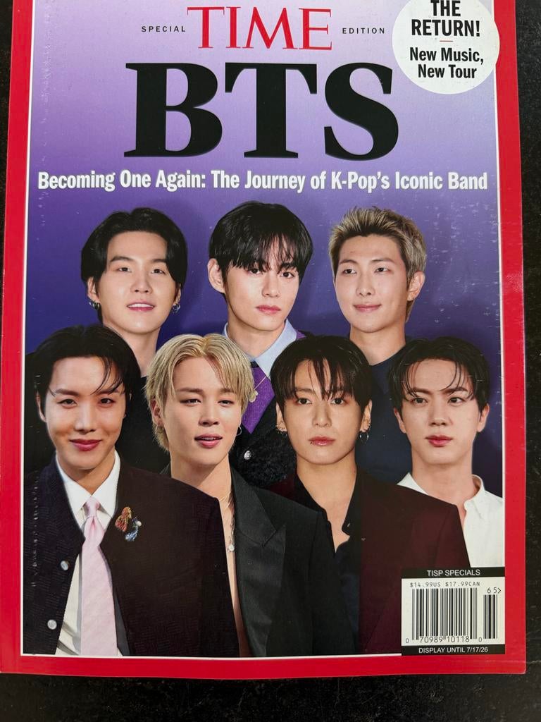 Time Magazine BTS Special Edition - Amerikaanse Uitgave, Ophalen of Verzenden, Zo goed als nieuw, Muziek, Film of Tv