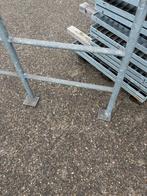 Gegalvaniseerd hekwerk hek ( 458 ), Ophalen, Gebruikt, Spijlenhekwerk, Nb