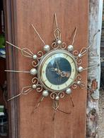 Orfac Sunburst wandklok | MCM klok | Jaren 60 klok, Ophalen of Verzenden