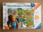 Ravensburger tiptoi puzzel 100 stukjes Het ridderkasteel, Ophalen of Verzenden, Gebruikt, Puzzelen