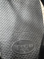 Zwarte Havaianas slippers met hak maat 37, Ophalen of Verzenden, Zo goed als nieuw, Zwart, Slippers