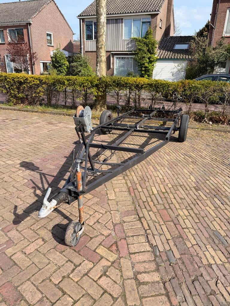 Boottrailer ca 6 meter, Watersport en Boten, Ophalen, Gebruikt, Overige typen